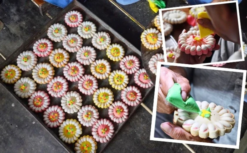 Mê mẩn bánh họng xôi dân gian miền Tây: Cách làm công phu, ngoại hình bắt mắt