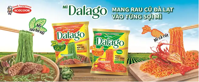 Acecook Việt Nam chính thức ra mắt sản phẩm mì ăn liền Dalago