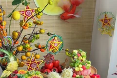 Mâm cỗ trung thu sớm đẹp xuất sắc, không ai nỡ ‘phá cỗ’