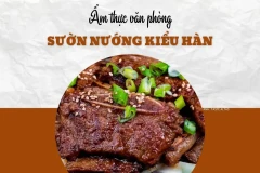 Bữa trưa quốc tế với sườn nướng Hàn Quốc