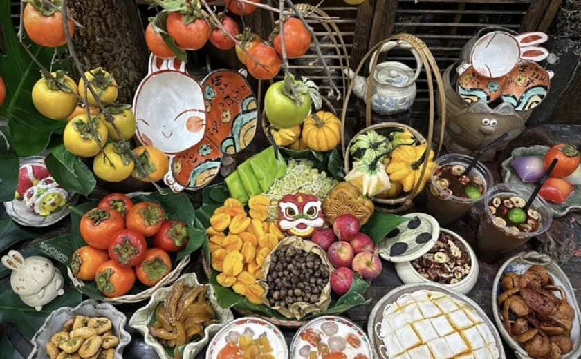 Mâm cỗ Trung thu của mẹ đảm ở Hải Phòng khiến cộng đồng mạng trầm trồ