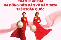Ao Dai Week and folk dance performances 2026 nationwide