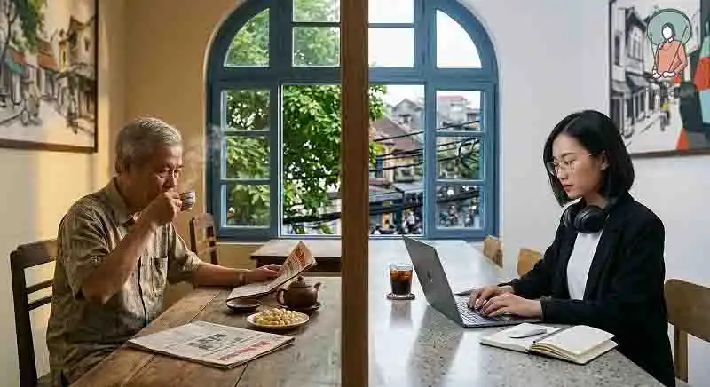 Nhịp sống hiện đại chứng kiến cuộc đối thoại giữa các giá trị cũ và mới Triết Lý “Hà Nội Đương Đại”: Khi Di Sản Khoác Màu Áo Mới