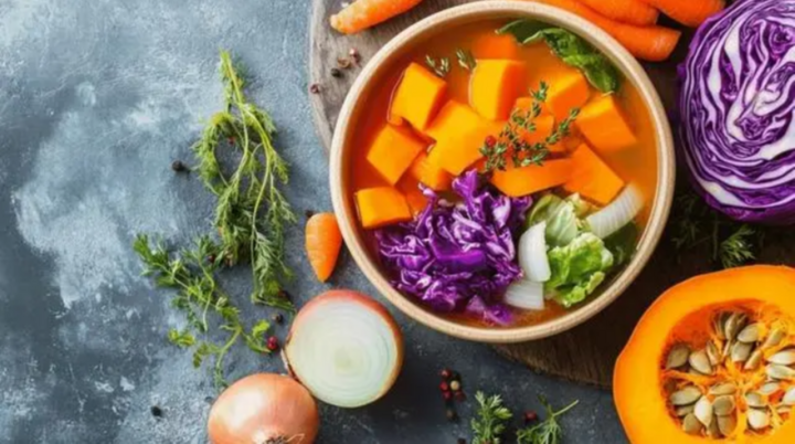 Canh nấu từ rau củ quả rất tốt cho cơ thể (Nguồn ảnh: Sohu)