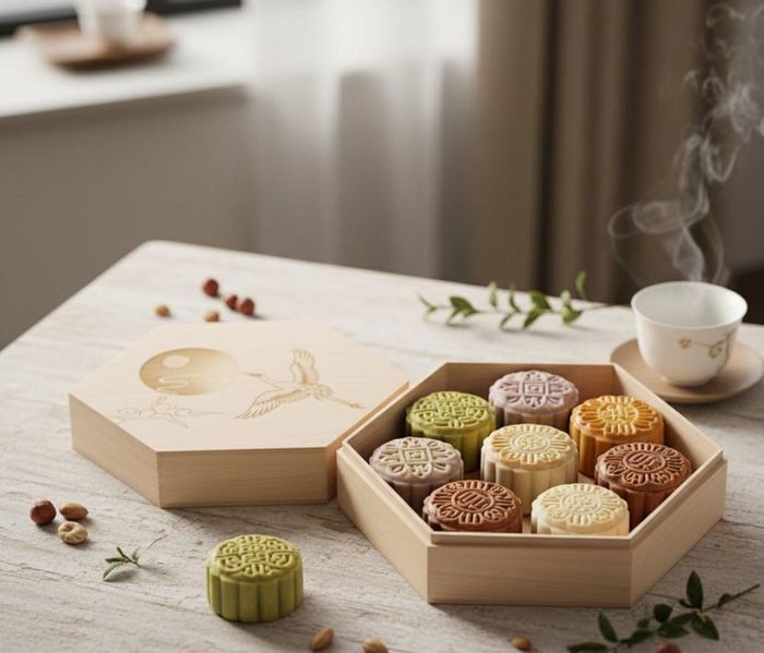 Hình ảnh minh họa cho bánh Trung thu mini.