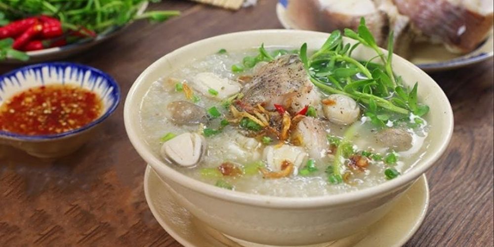 ô cháo cá lóc nóng hổi, rau đắng the mát – vị quê dân dã níu chân du khách