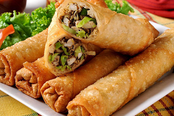 Vegetarian fried spring rolls cook delicious vegetarian dishes